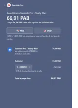 COMFIE coupon verification screenshot