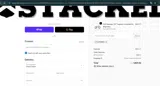 Stacked BMX Shop coupon verification screenshot