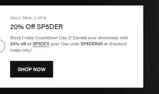 SP5DER coupon verification screenshot