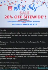 Stage 32 coupon verification screenshot