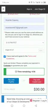 Stage 32 coupon verification screenshot