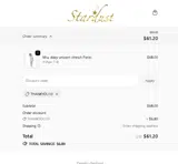 THANKYOU10 coupon verification screenshot