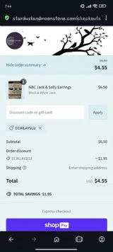 ECIKLAYSUJ coupon verification screenshot