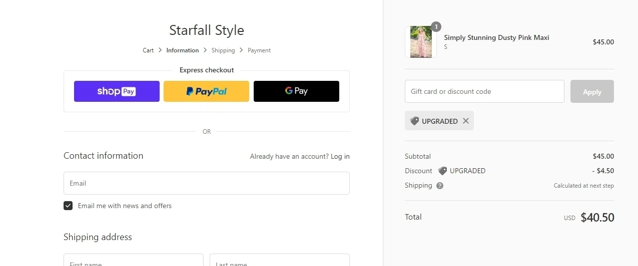how to use Starfall coupons