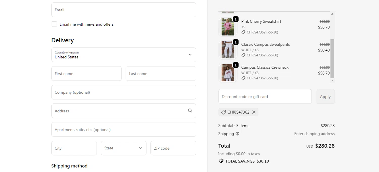 STARFIT discount code screenshot showing code CHRIS47362 applied at STARFIT checkout page. Uploaded by SimplyCodes community member yilmamalave on Oct 1, 2025