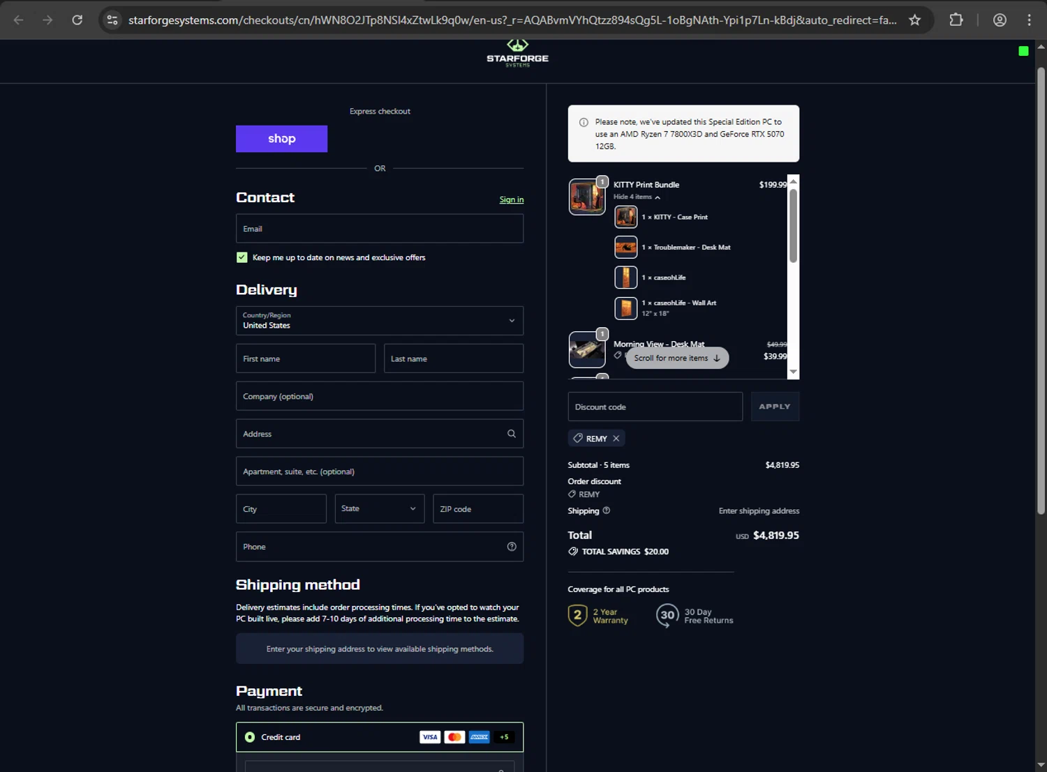 Starforge Systems Promo Code 10 Off February 2026 74862334 Aljondris97 