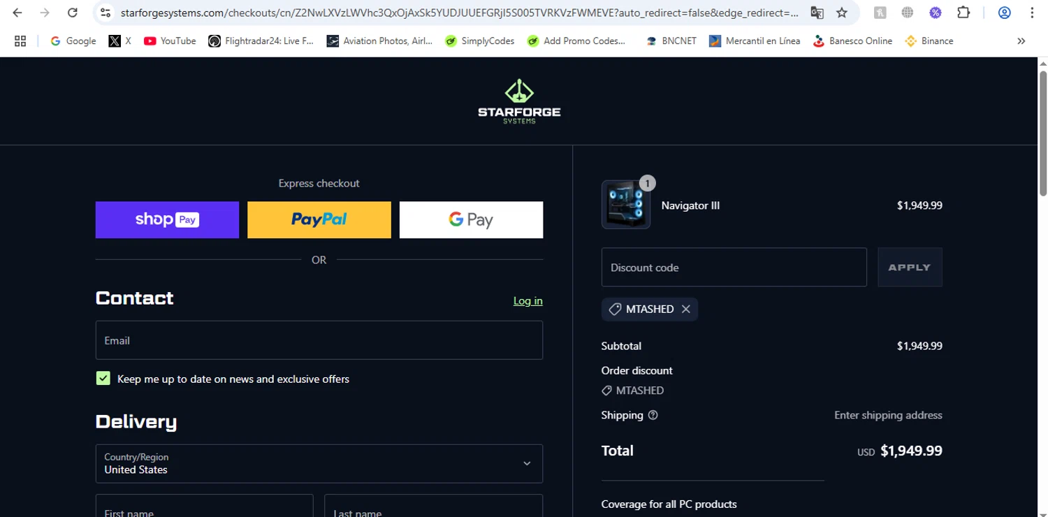Starforge Systems Promo Codes 20 Off Jun 2026 Victor 2337539060 