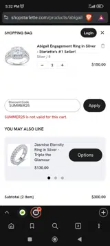 summer25 coupon verification screenshot