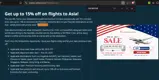 STARLUX Airlines  US coupon verification screenshot