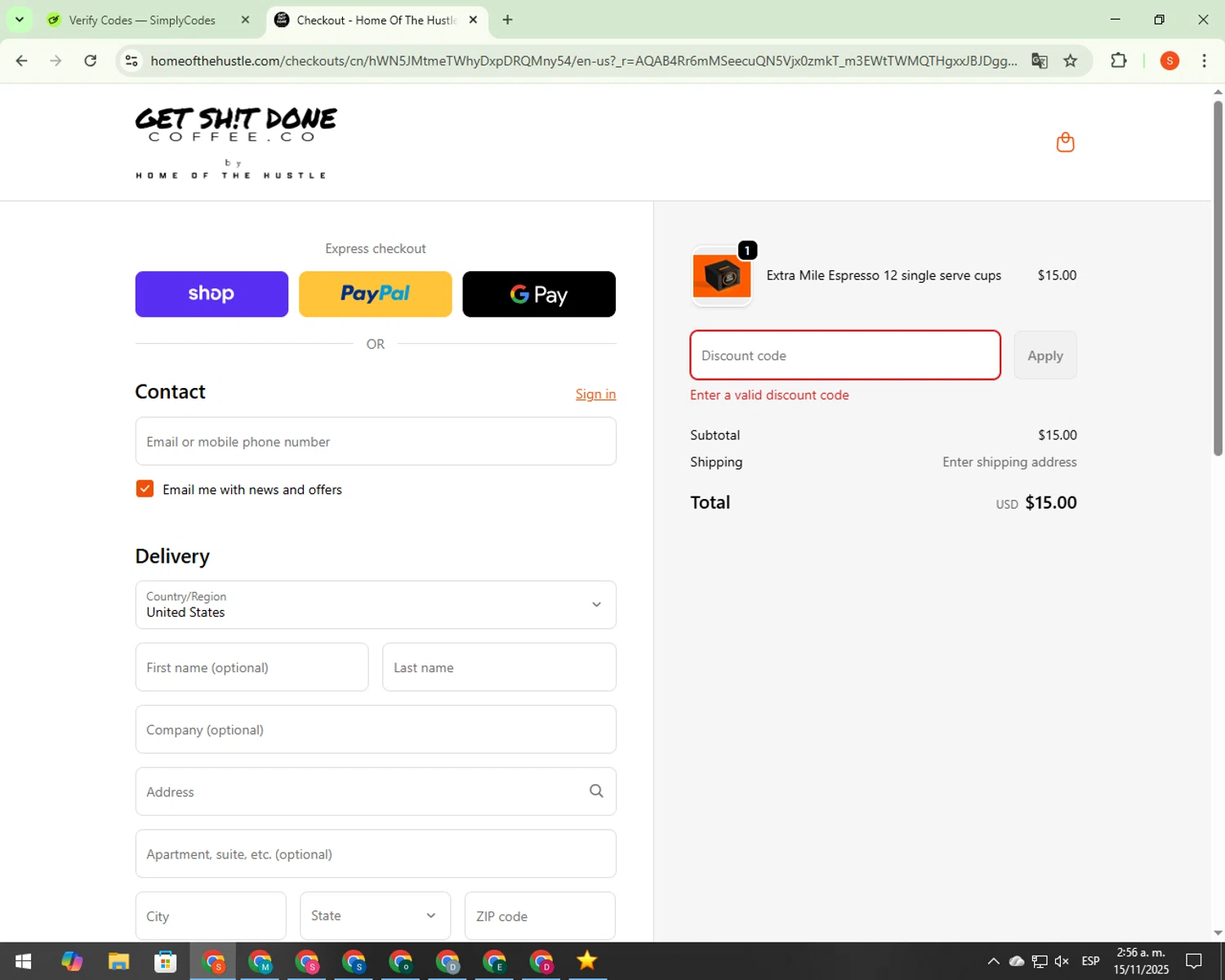 Starry promo code screenshot showing code SPEEDDEAL25 applied at Starry checkout page. Uploaded by SimplyCodes community member 00000008 on Nov 15, 2025