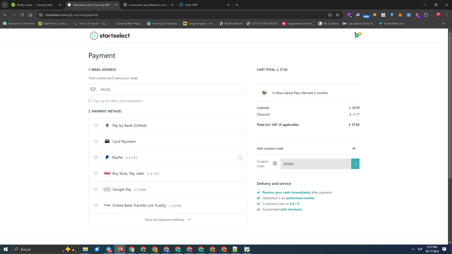how to use Startselect coupons
