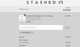 STASHED10 coupon verification screenshot