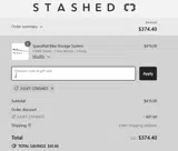 JULIET-STASHED coupon verification screenshot