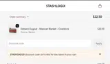 Stashlogix coupon verification screenshot