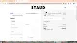 Staud coupon verification screenshot