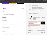 WELCOME15 coupon verification screenshot