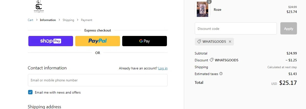 how to use Stay Classy coupons