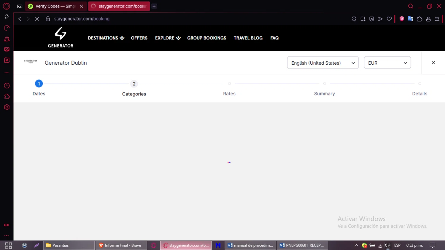 Stay Generator promo code screenshot showing code GENFAM applied at Stay Generator checkout page. Uploaded by SimplyCodes community member CleverMaven2889 on Aug 10, 2025