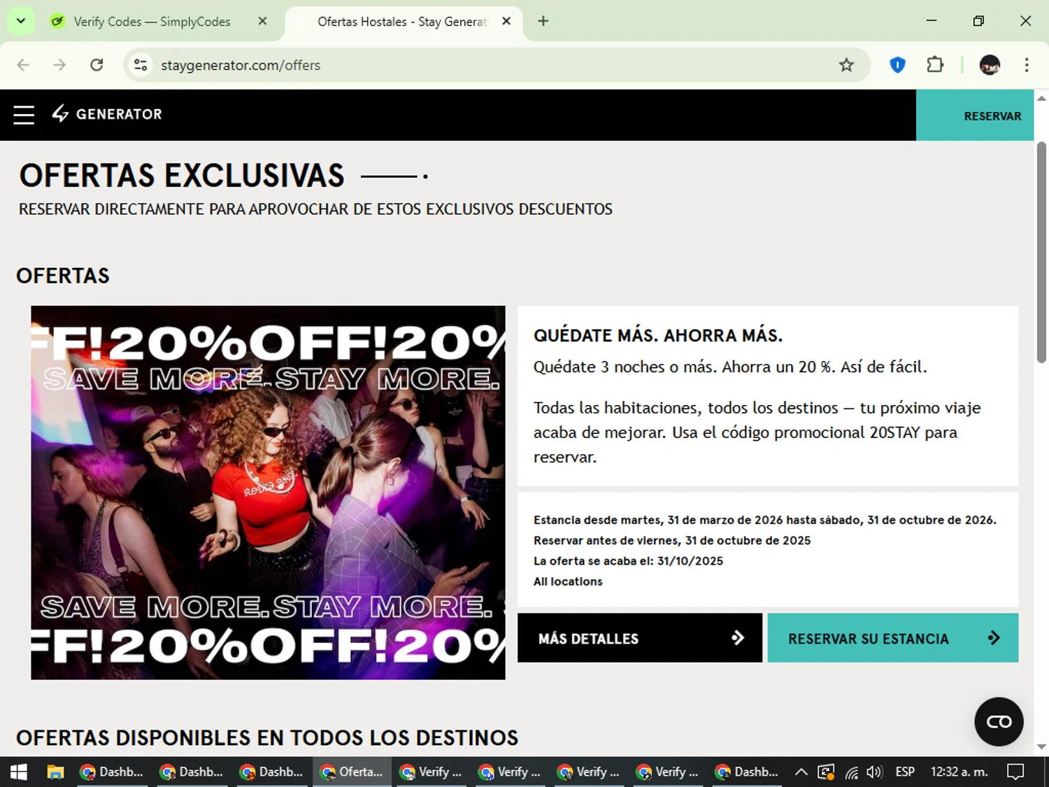 Stay Generator checkout page showing Stay Generator promo code box | Screenshot taken by SimplyCodes community member on Sep 10, 2025
