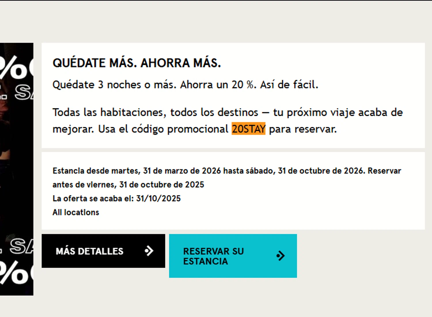 Stay Generator promo code screenshot showing code 20STAY applied at Stay Generator checkout page. Uploaded by SimplyCodes community member user__1543 on Oct 9, 2025