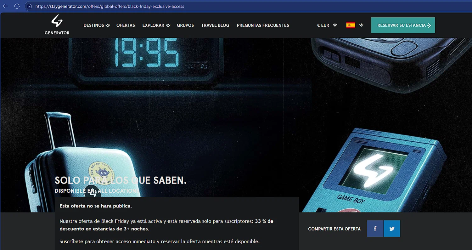 Stay Generator promo code screenshot showing code SAVE20 applied at Stay Generator checkout page. Uploaded by SimplyCodes community member hollowknight on Nov 26, 2025