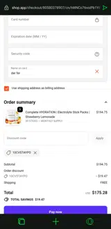 10cvstaypo coupon verification screenshot