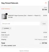 JEAN940 coupon verification screenshot