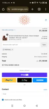 Standard & Strange coupon verification screenshot