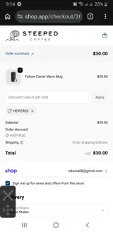 HEIFER20 coupon verification screenshot