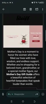 Mom15 coupon verification screenshot