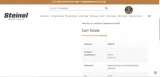 Steinel Ammunition coupon verification screenshot