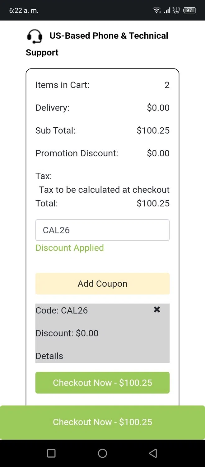 Steiner Tractor coupon code screenshot showing code CAL26 applied at Steiner Tractor checkout page. Uploaded by SimplyCodes community member AnthonyGuapeton94 on Sep 29, 2025