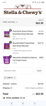 LDW15 coupon verification screenshot