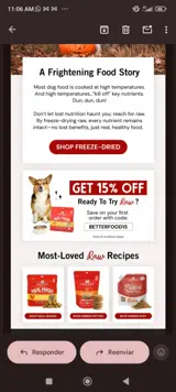Betterfood15 coupon verification screenshot