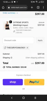 Thecurvycanuck01 coupon verification screenshot