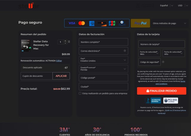 Stellar Data Recovery checkout page showing Stellar Data Recovery discount code box | Screenshot taken by SimplyCodes community member on Jul 31, 2025