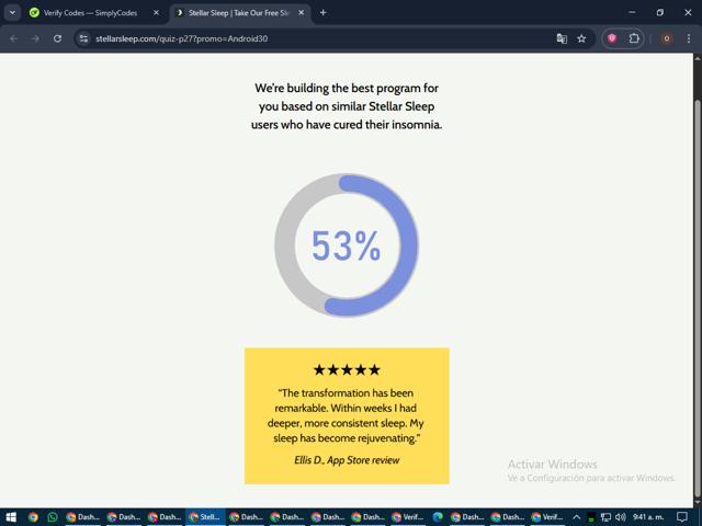 Stellar Sleep checkout page showing Stellar Sleep promo code box | Screenshot taken by SimplyCodes community member on Jun 19, 2025