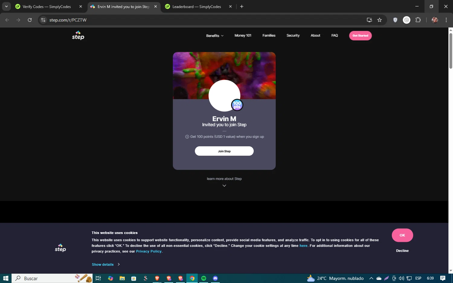 Step checkout page showing Step coupon code box | Screenshot taken by SimplyCodes community member on Mar 18, 2025
