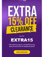 extra15 coupon verification screenshot