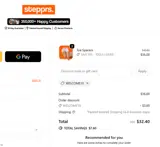 WELCOME10 coupon verification screenshot