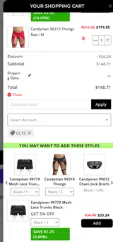 CL15 coupon verification screenshot