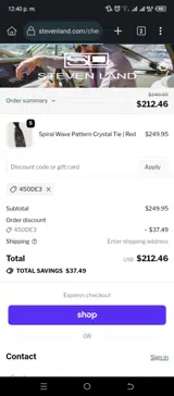 450DE3 coupon verification screenshot
