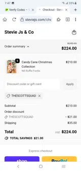 Thescottsquad coupon verification screenshot