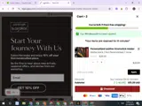 St George Leather coupon verification screenshot