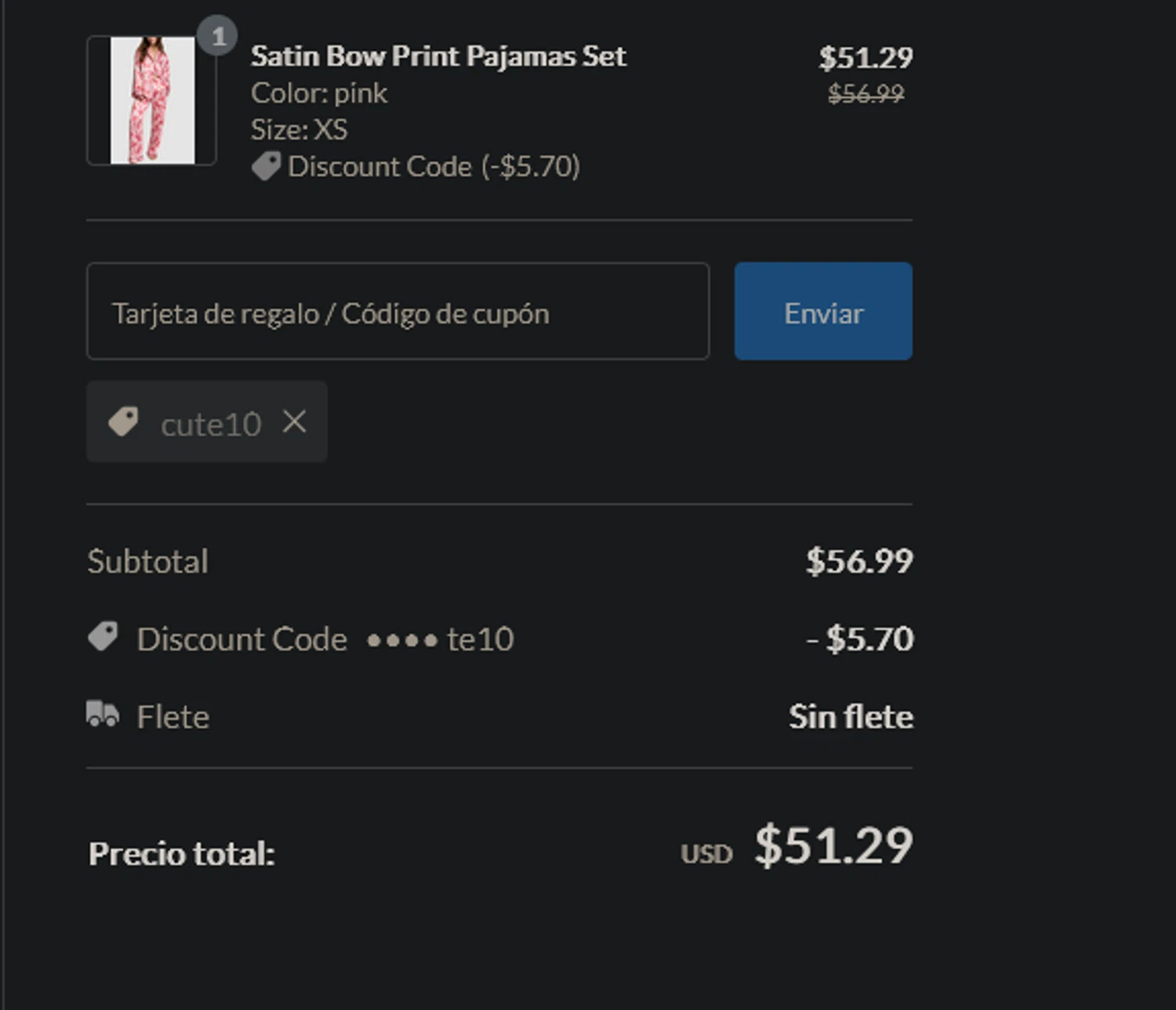 Sthcute checkout page showing Sthcute coupon code box | Screenshot taken by SimplyCodes community member on Nov 4, 2025