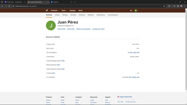 Sticker Mule checkout page showing Sticker Mule promo code box | Screenshot taken by SimplyCodes community member on Feb 12, 2024