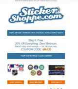 MAY20 coupon verification screenshot