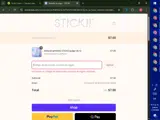 STICKII coupon verification screenshot