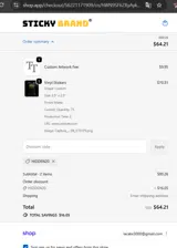 HIDDEN20 coupon verification screenshot