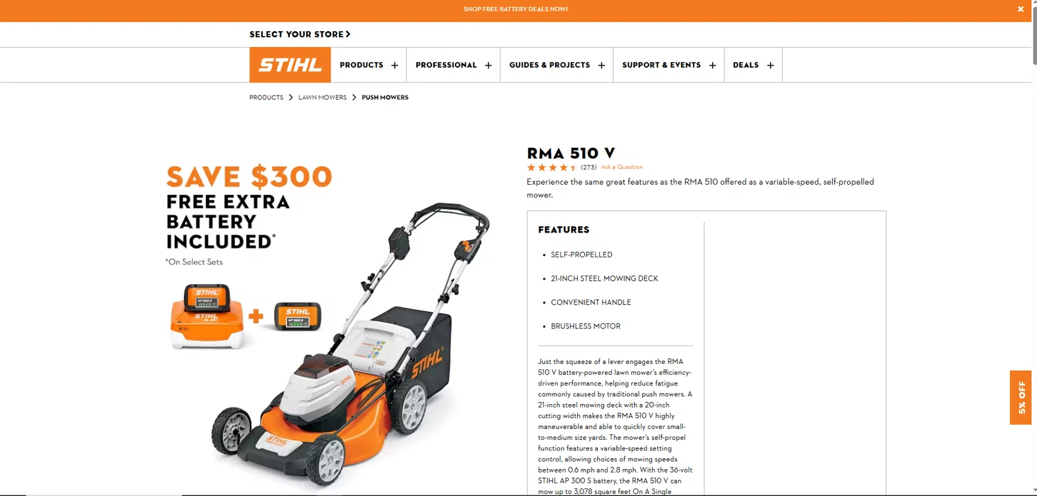 STIHL USA checkout page showing STIHL USA promo code box | Screenshot taken by SimplyCodes community member on Mar 19, 2025